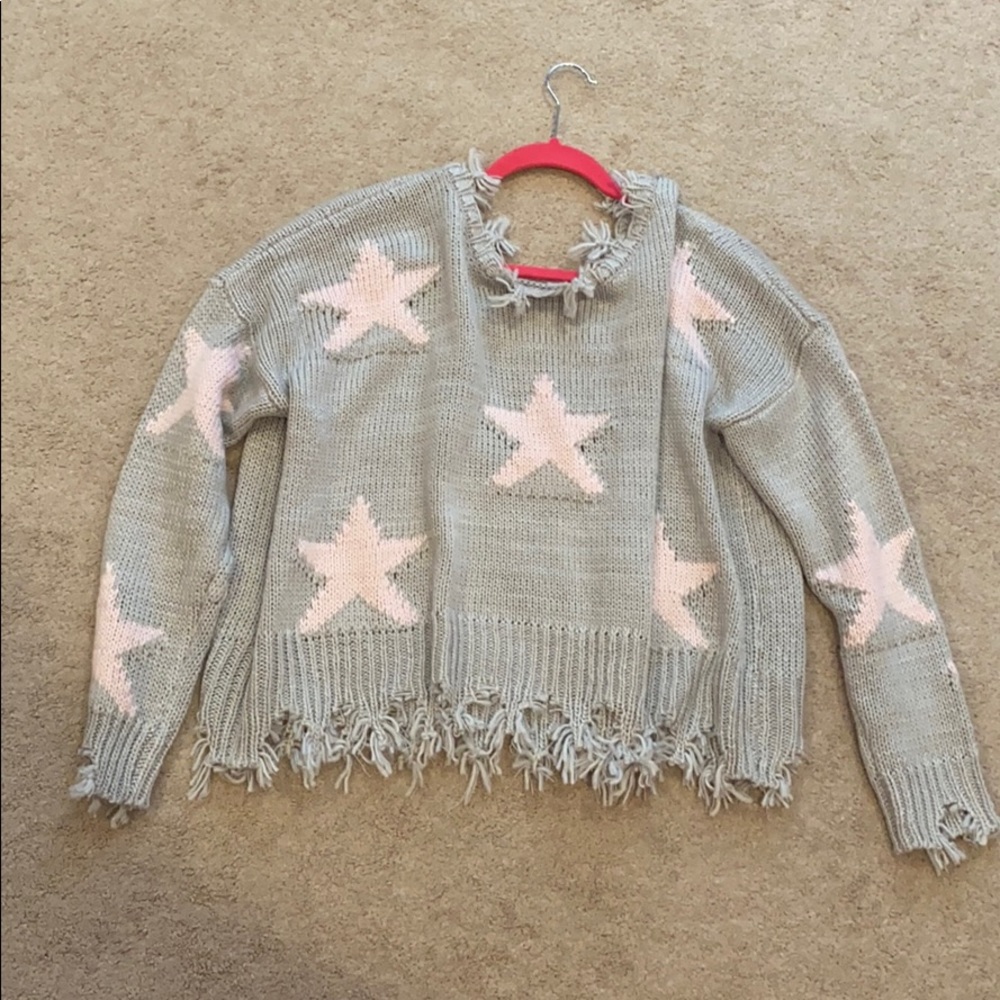 Pink Star Sweater
